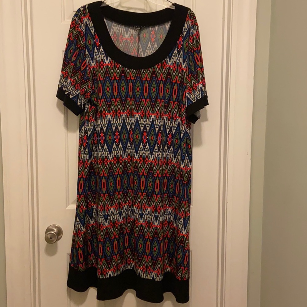 Size 22 Multicolored Dress by Tiana B.